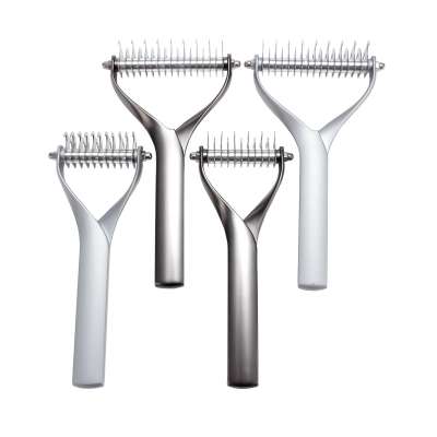 cc simon Zinc Alloy Grooming Cleaning Brush Remove Hair Pet Comb